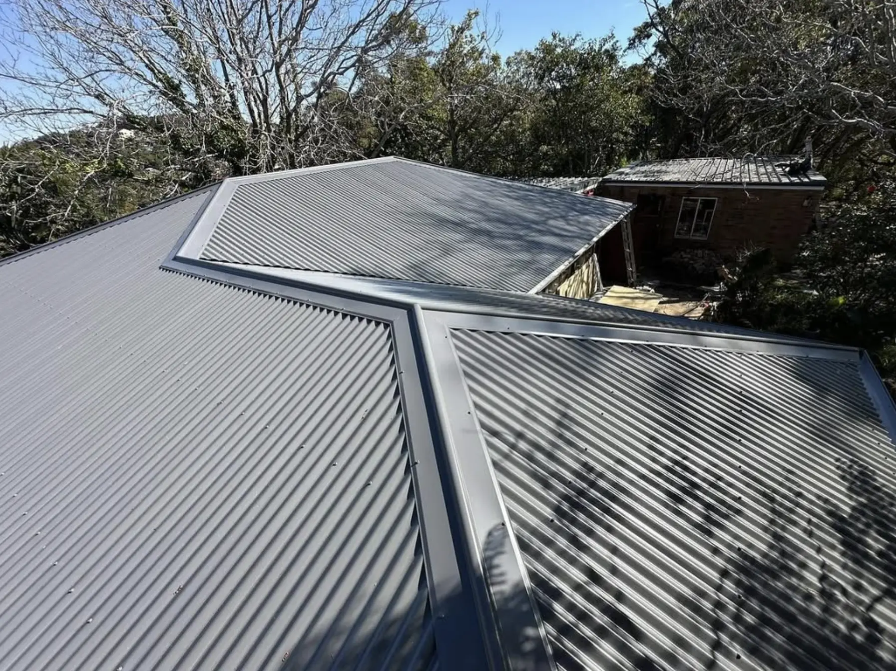 Colorbond gutter with minimal rust