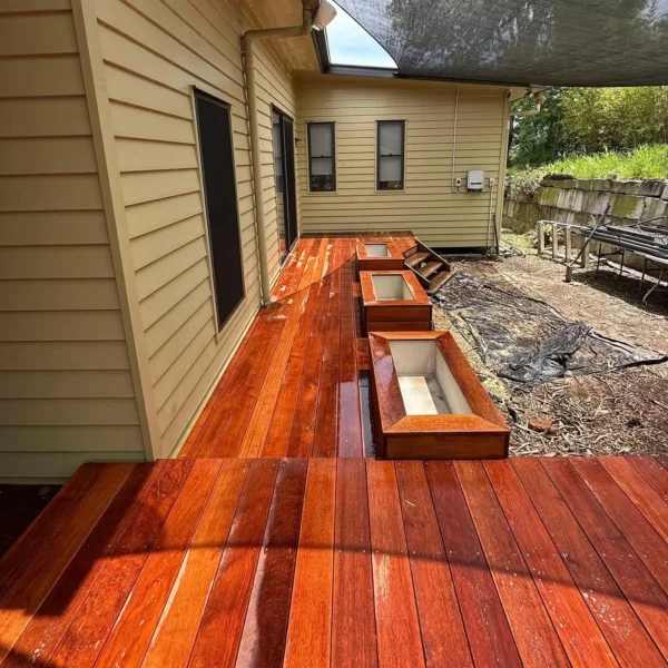 Merbau deck care