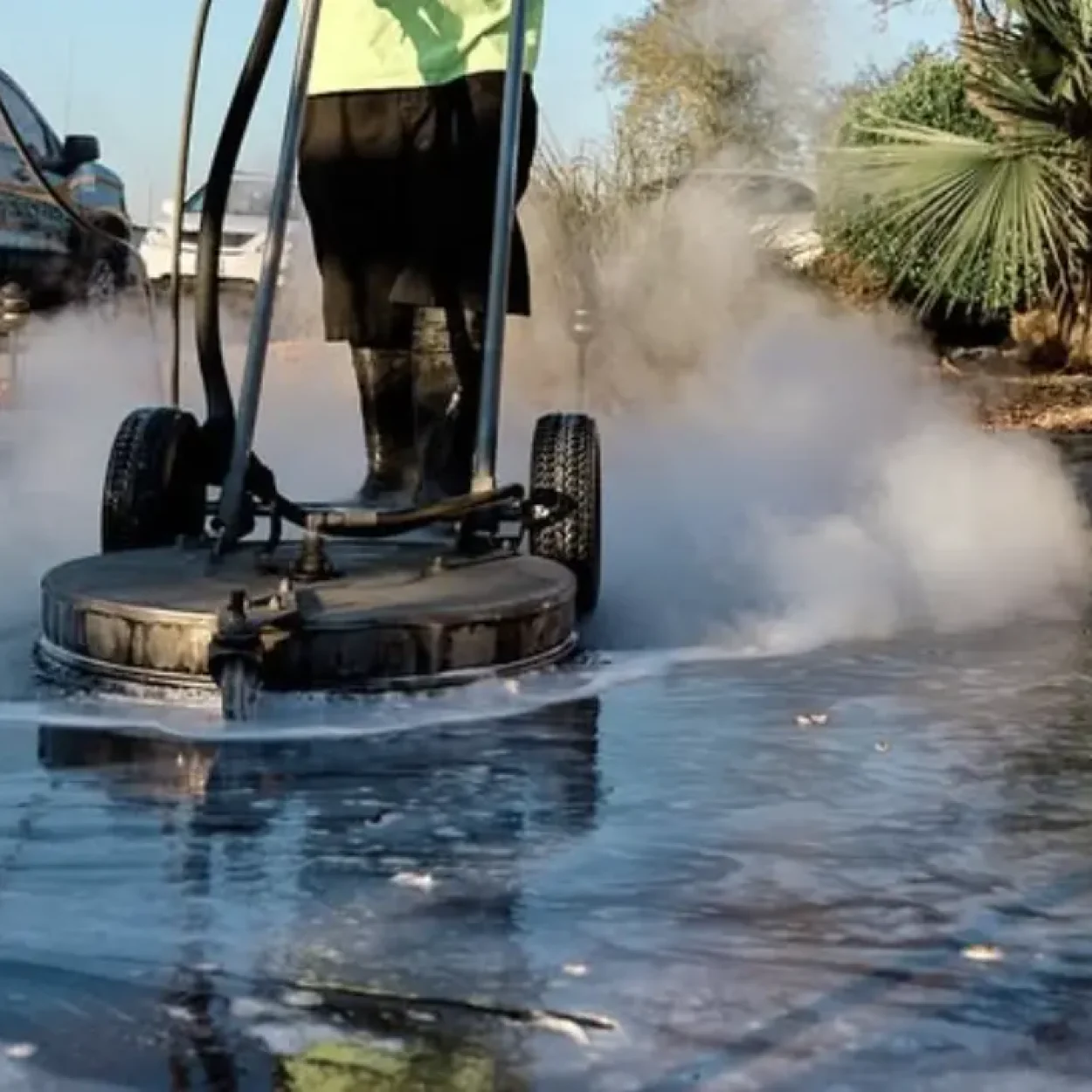 driveway cleaning equipment