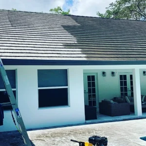 high pressure roof cleaning