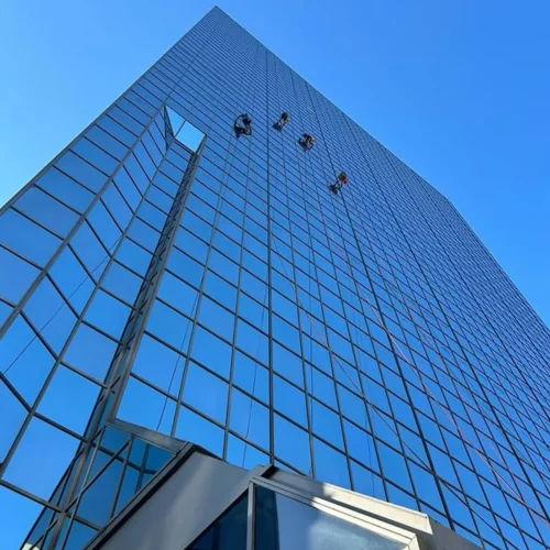 high-rise building window cleaning