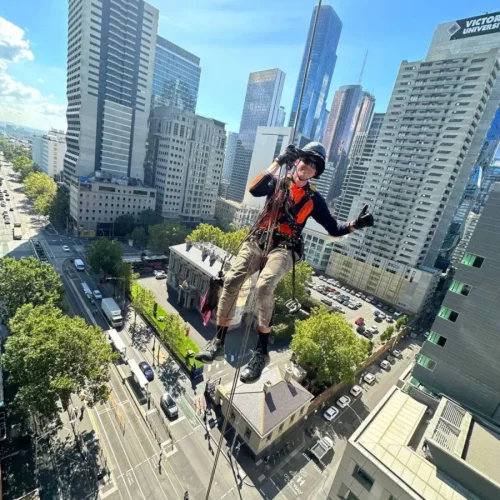 high rise building window cleaning