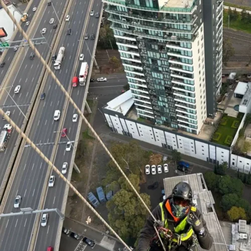 high-rise window cleaning