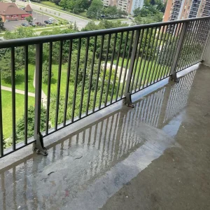how to clean balcony
