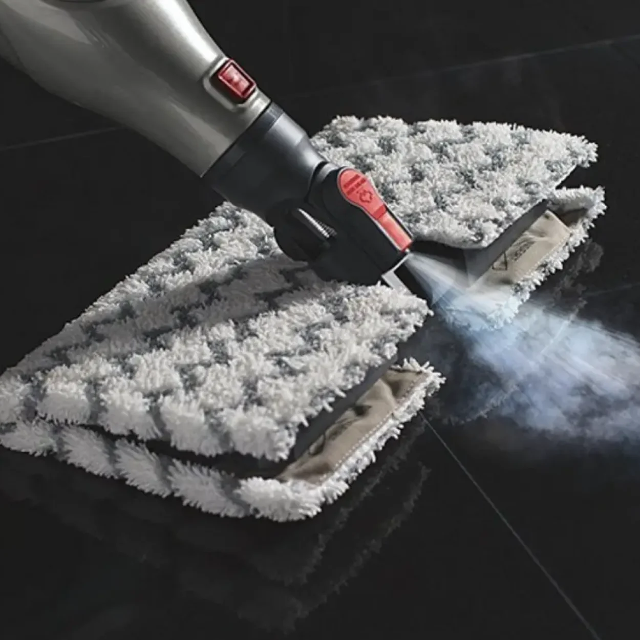steam mop on concrete floor