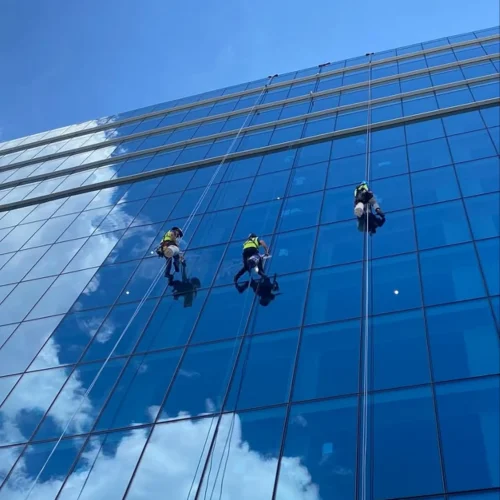 skyscraper window cleaning