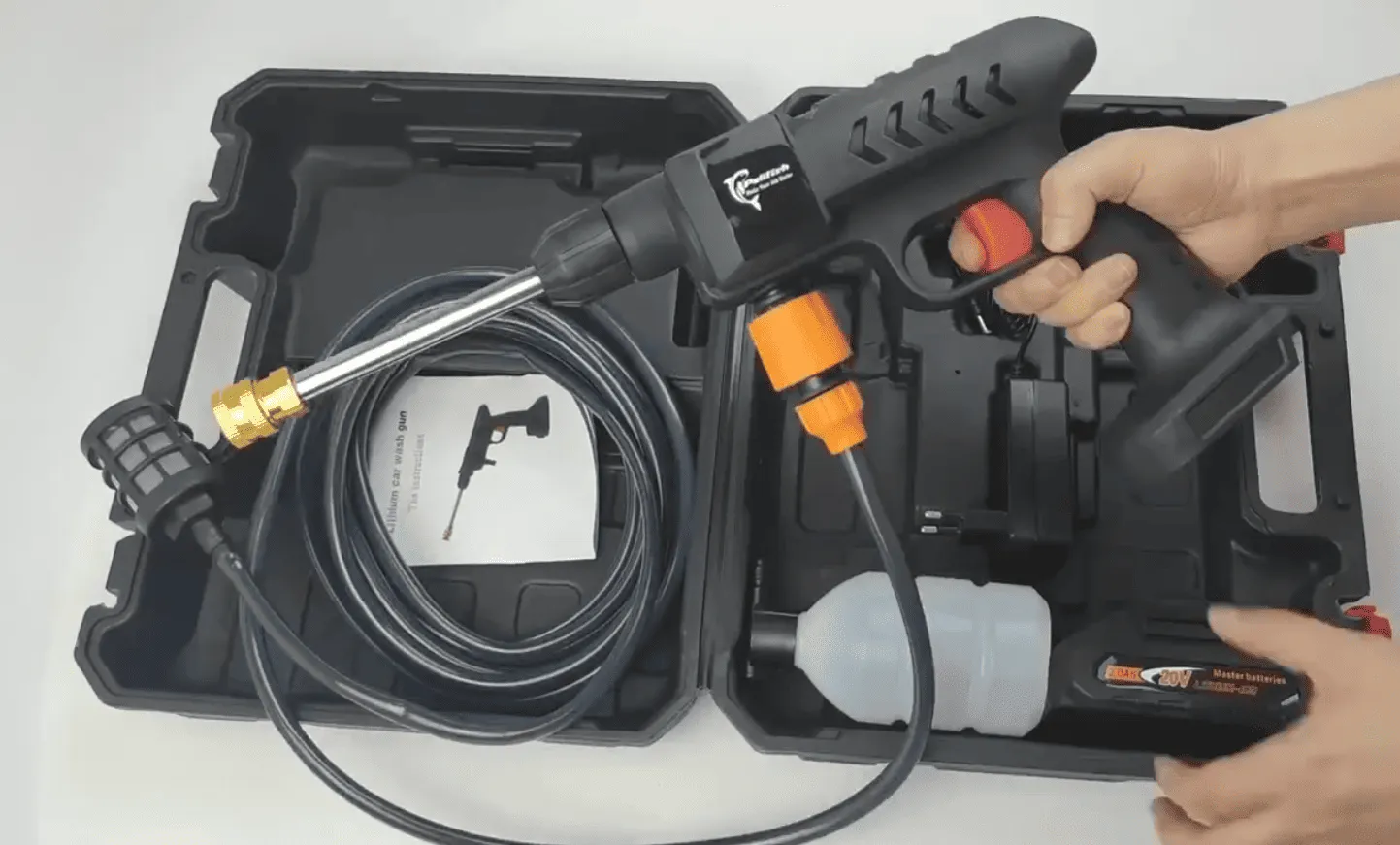 low PSI portable pressure washer