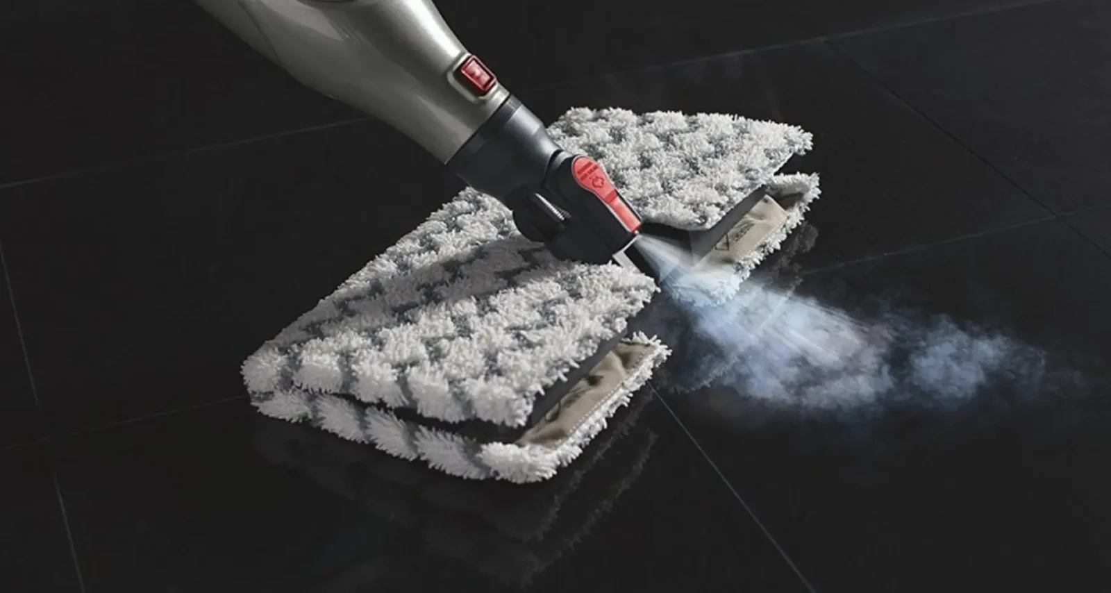 steam mop on concrete floor