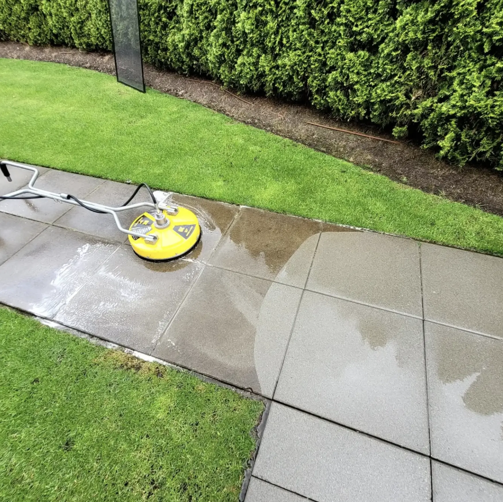 pressure washing concrete