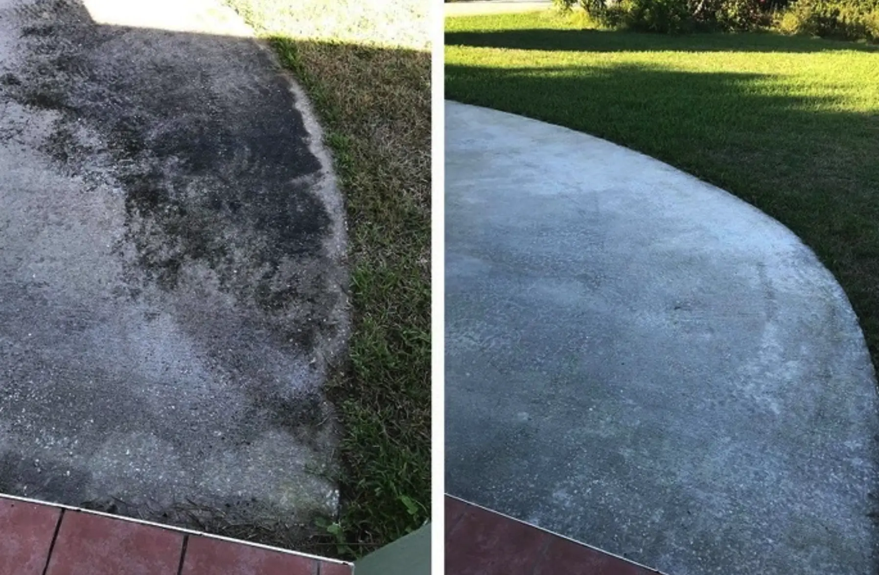 removing algae from concrete
